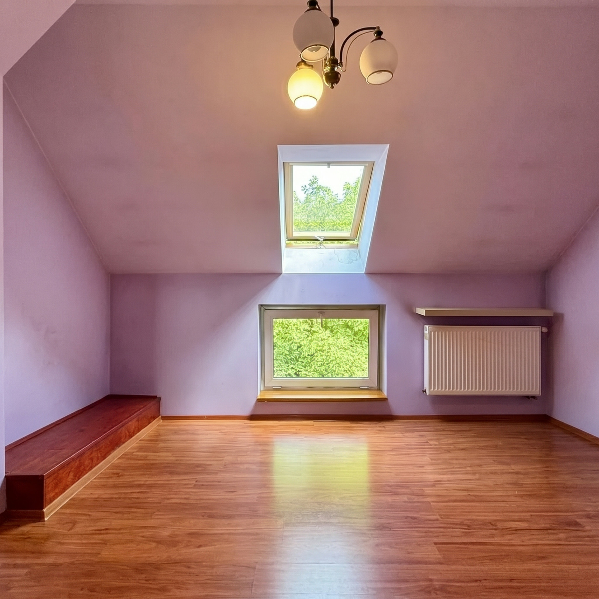AI-edited contemporary room indoor view for Hello World.